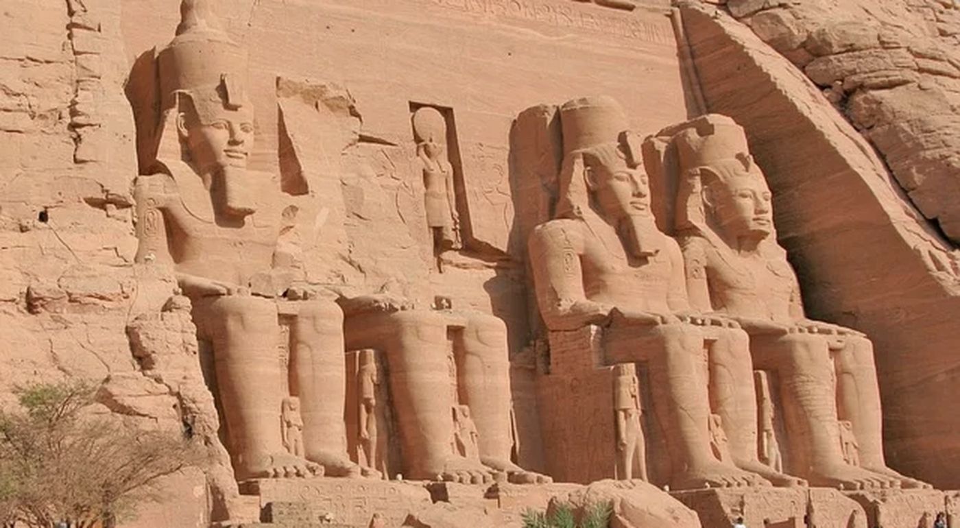 The two rock temples of Abu Simbel