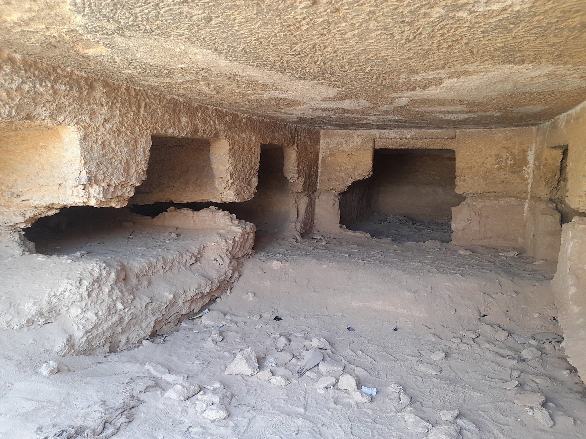 Rock-cut tombs on the Mountain of the Dead, Siwa
