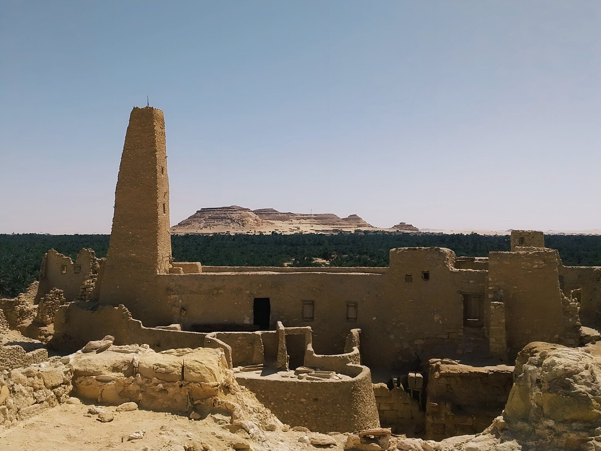 The Temple of the Oracle of Amun on its rock at Aghurmi, Siwa