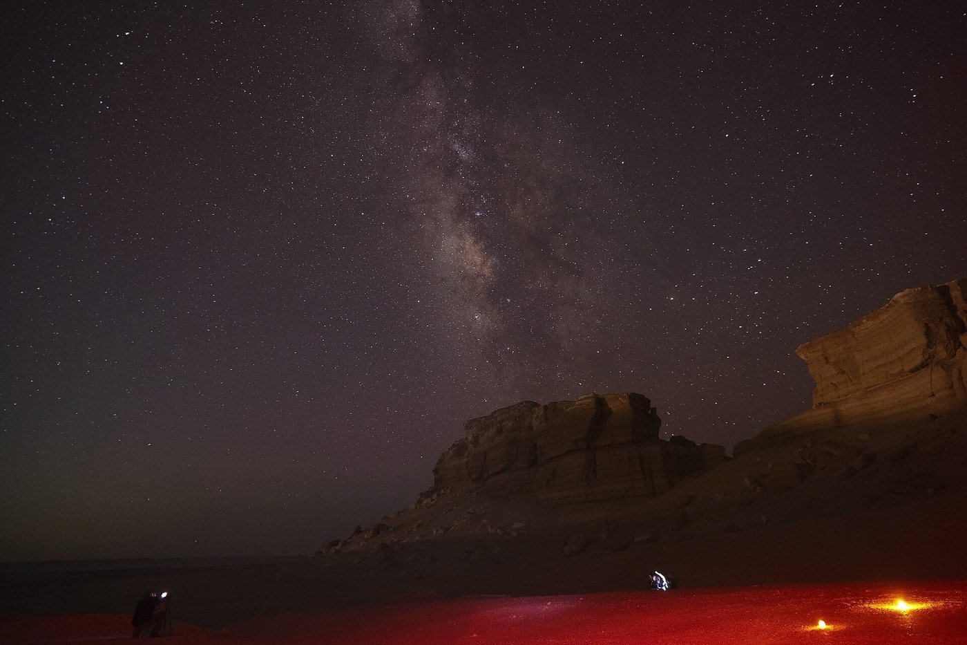 Stars over the Egyptian desert at night