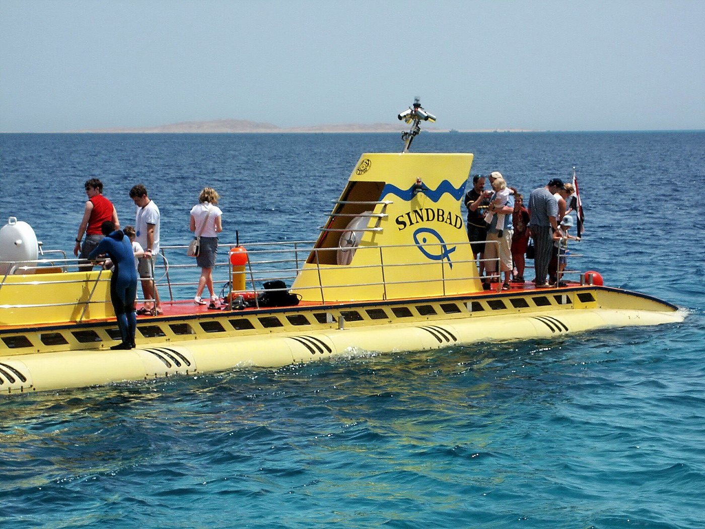 A tourist submarine off Hurghada