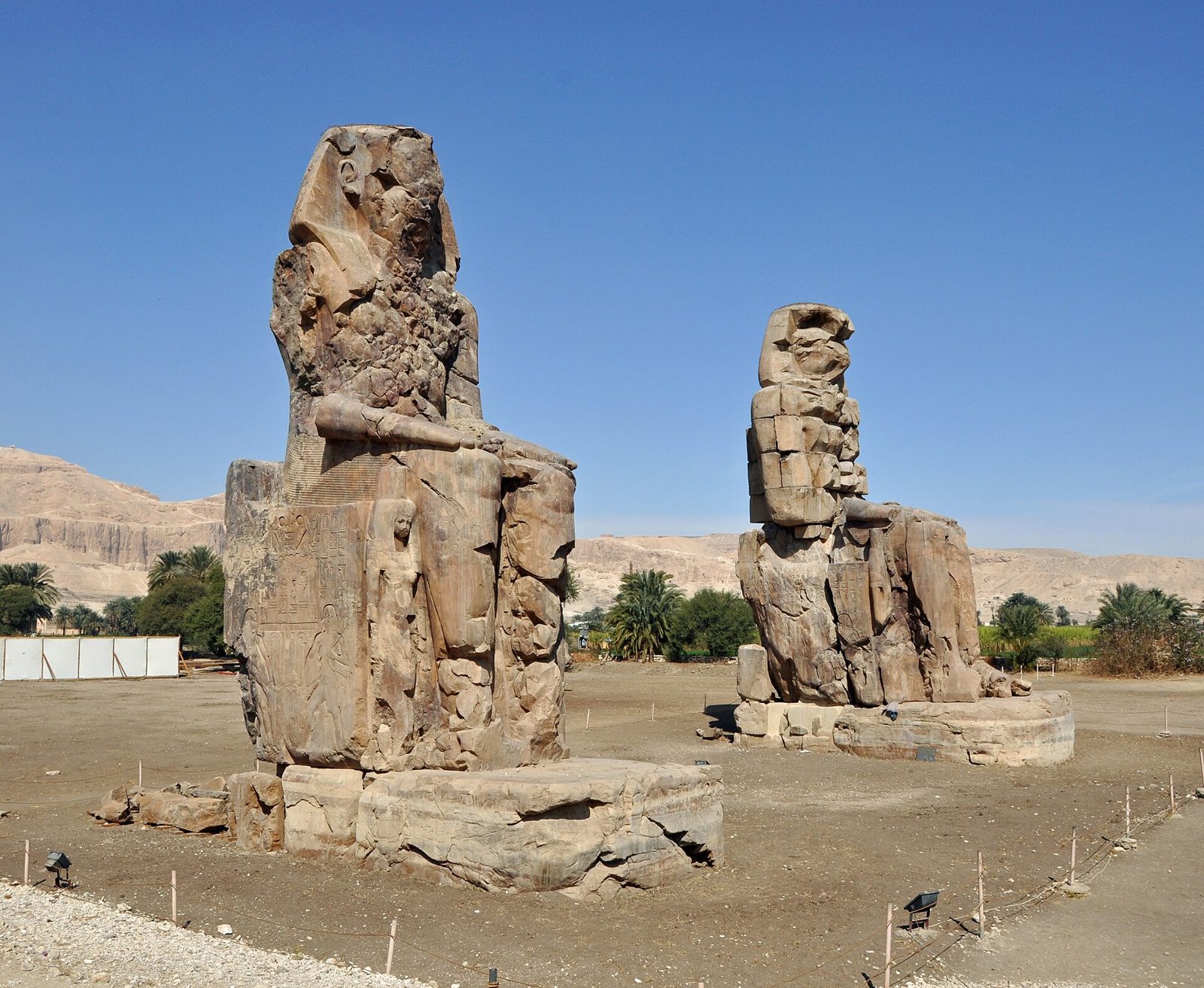 The Colossi of Memnon on Luxor's West Bank